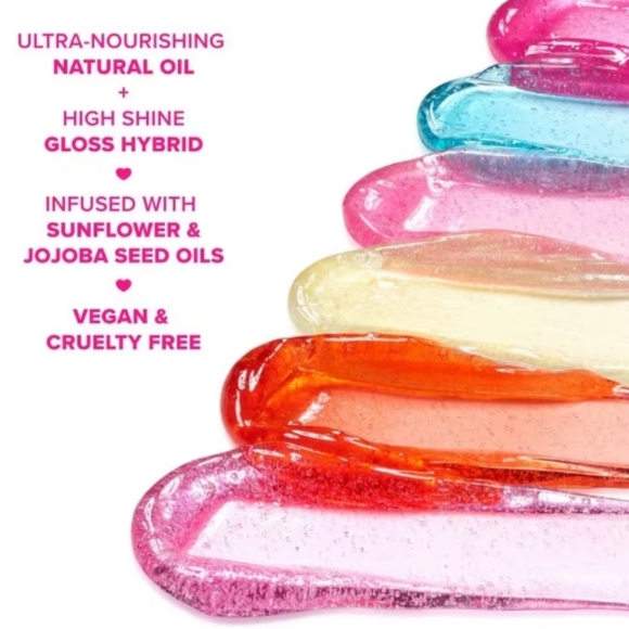 TOO FACED Rasberry Kissing Jelly Gloss Juicy Lip Oil/Gloss Hybrid - Picture 6 of 12